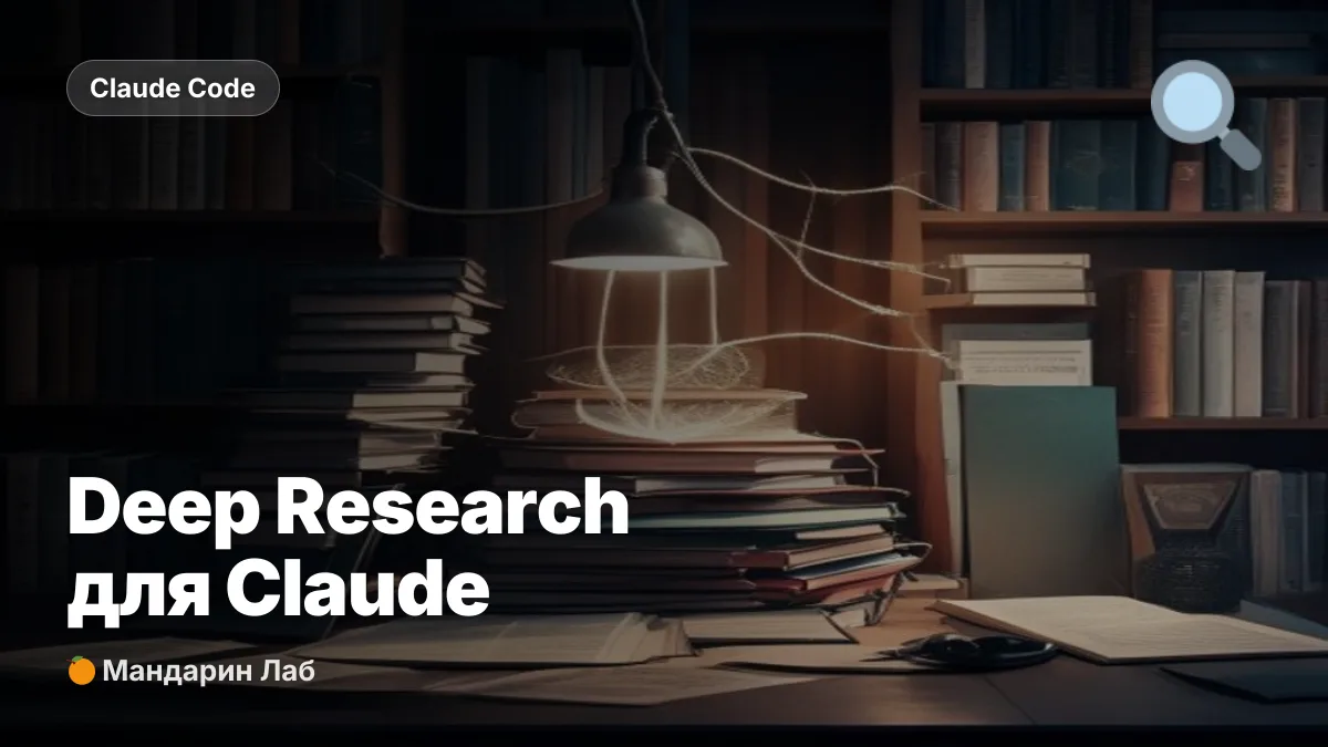 Deep research скилл для Claude: копает тему сам