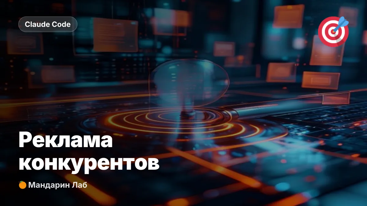 Скрапер рекламы конкурентов в Claude за минуты